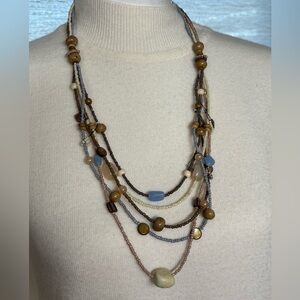 Multi-Layered Beaded Necklace